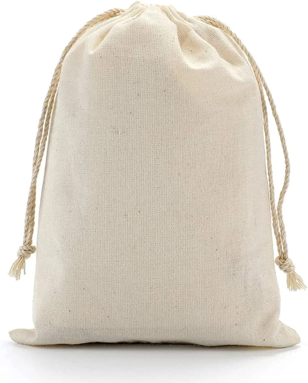 12x20 inches 100% Cotton Canvas Drawstring Muslin Bags