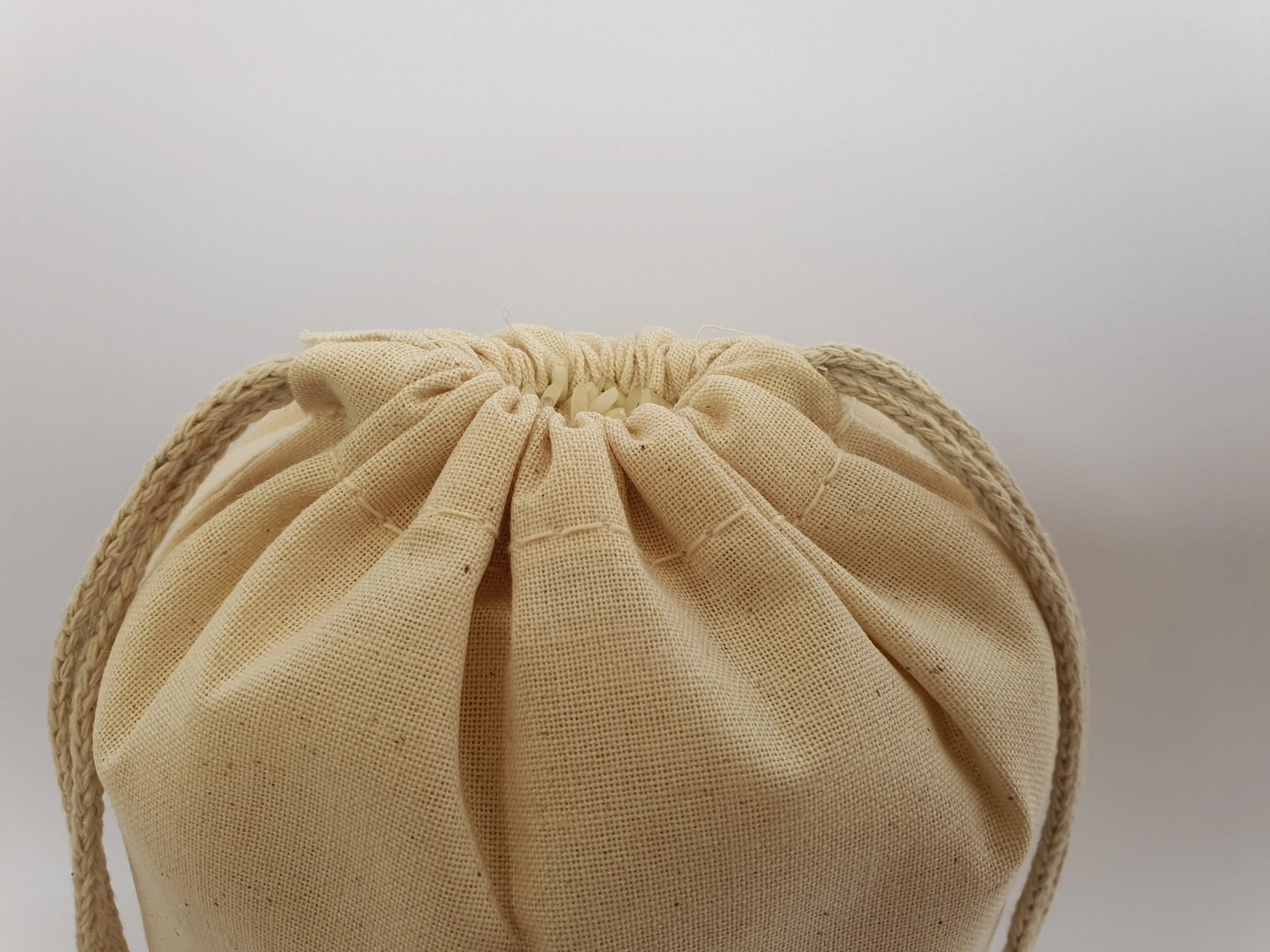 12x20 inches 100% Cotton Canvas Drawstring Muslin Bags