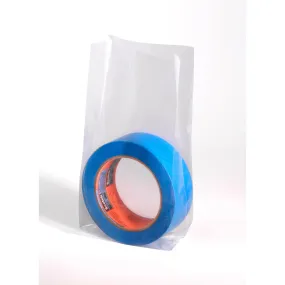 15" x 9" x 27" x 1.5 mil Clear Eco-Manufactured Plastic Side-Gusseted Bags (Case of 500)