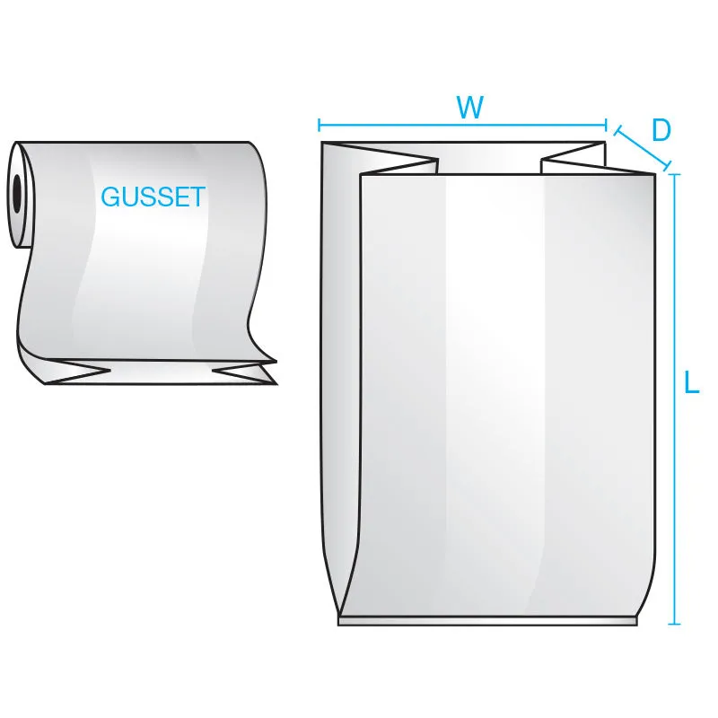51" x 49" x 85" x 1.5 mil Clear Eco-Manufactured Plastic Side-Gusseted Bags (Roll of 60)