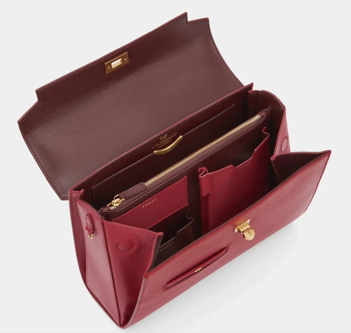 Anya Hindmarch Damson Mortimer Top Handle