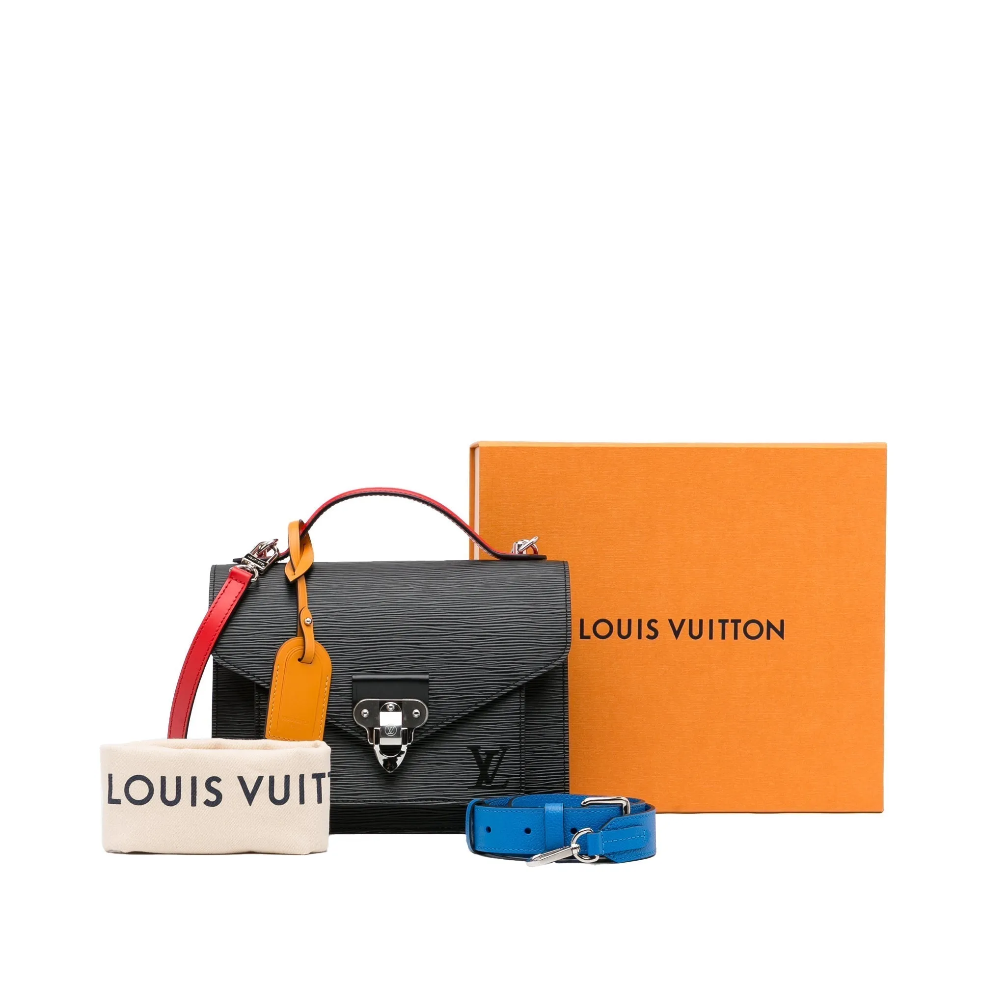 Black Louis Vuitton Epi Neo Monceau Satchel