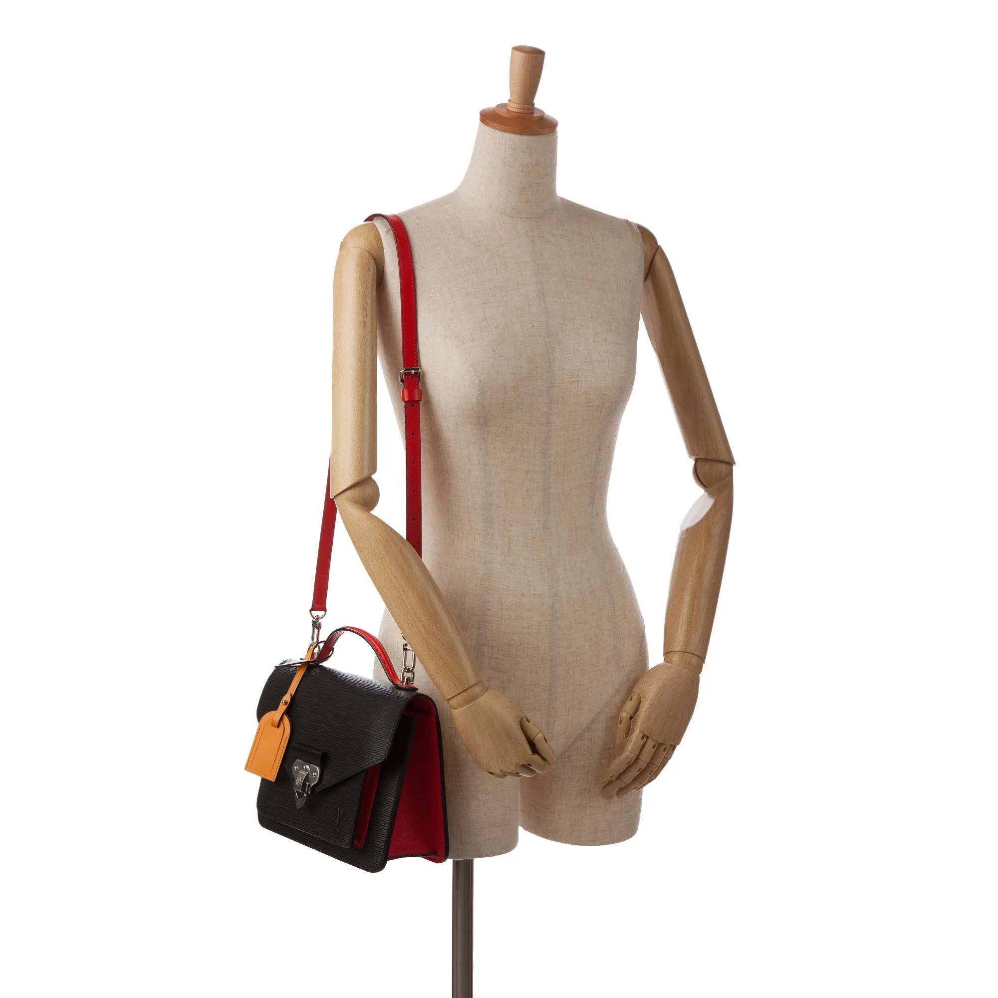 Black Louis Vuitton Epi Neo Monceau Satchel