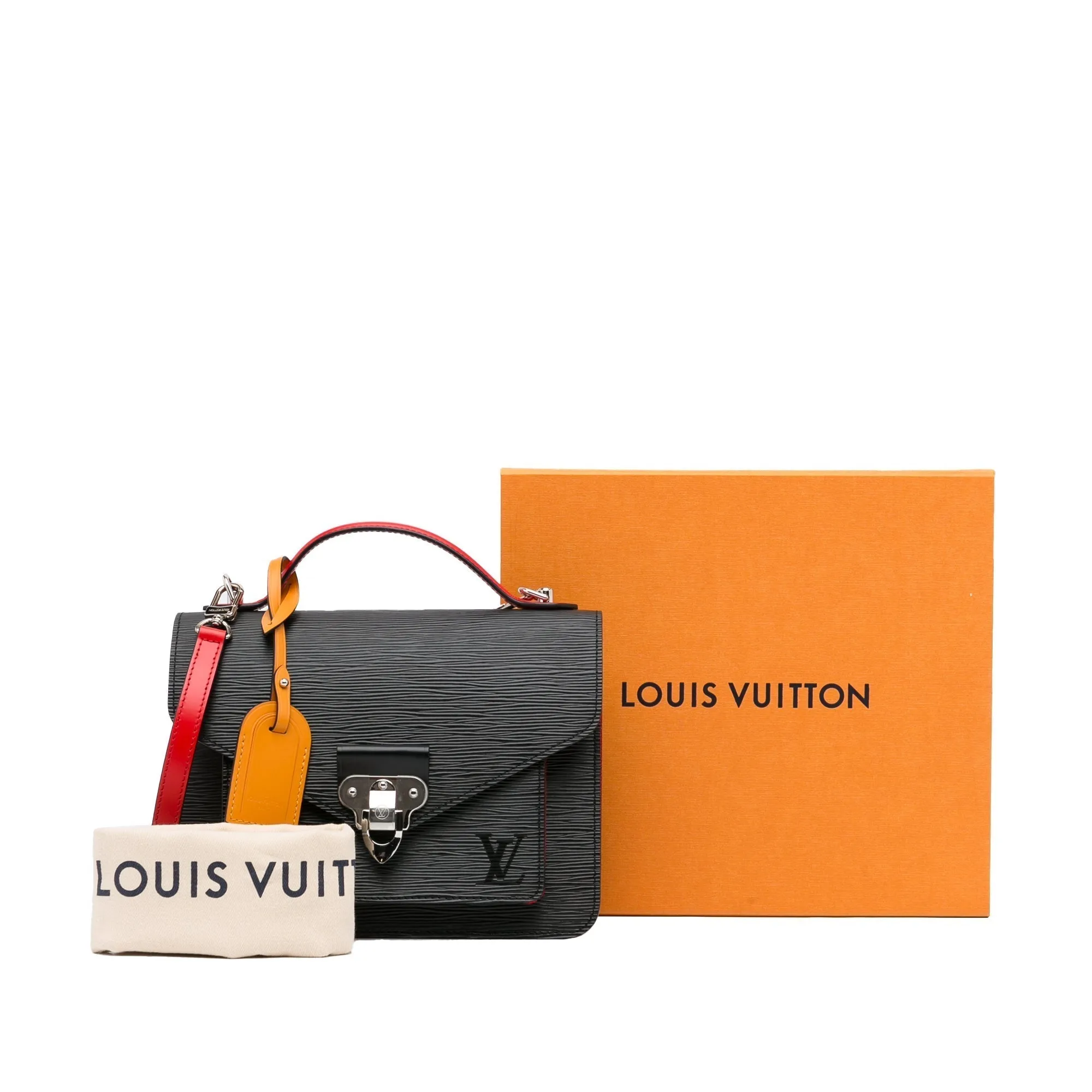 Black Louis Vuitton Epi Neo Monceau Satchel