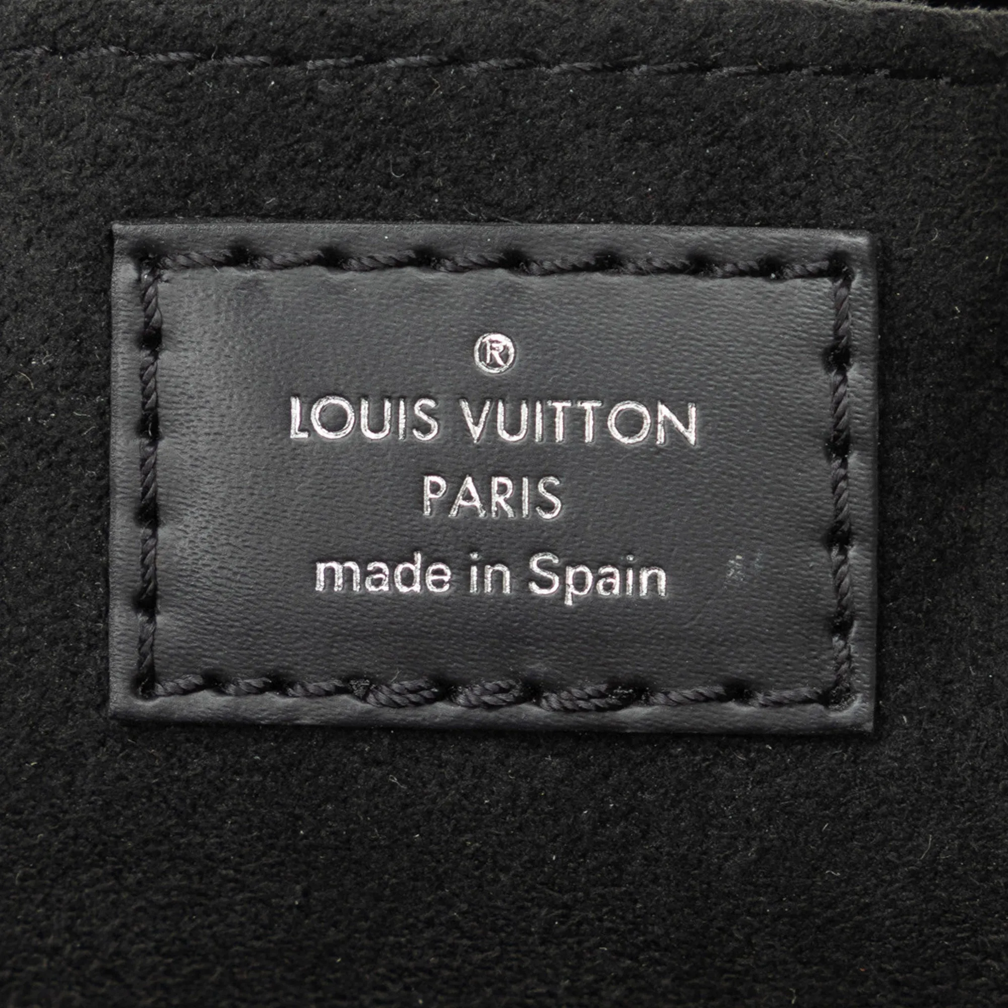 Black Louis Vuitton Epi Petit Sac Plat Satchel