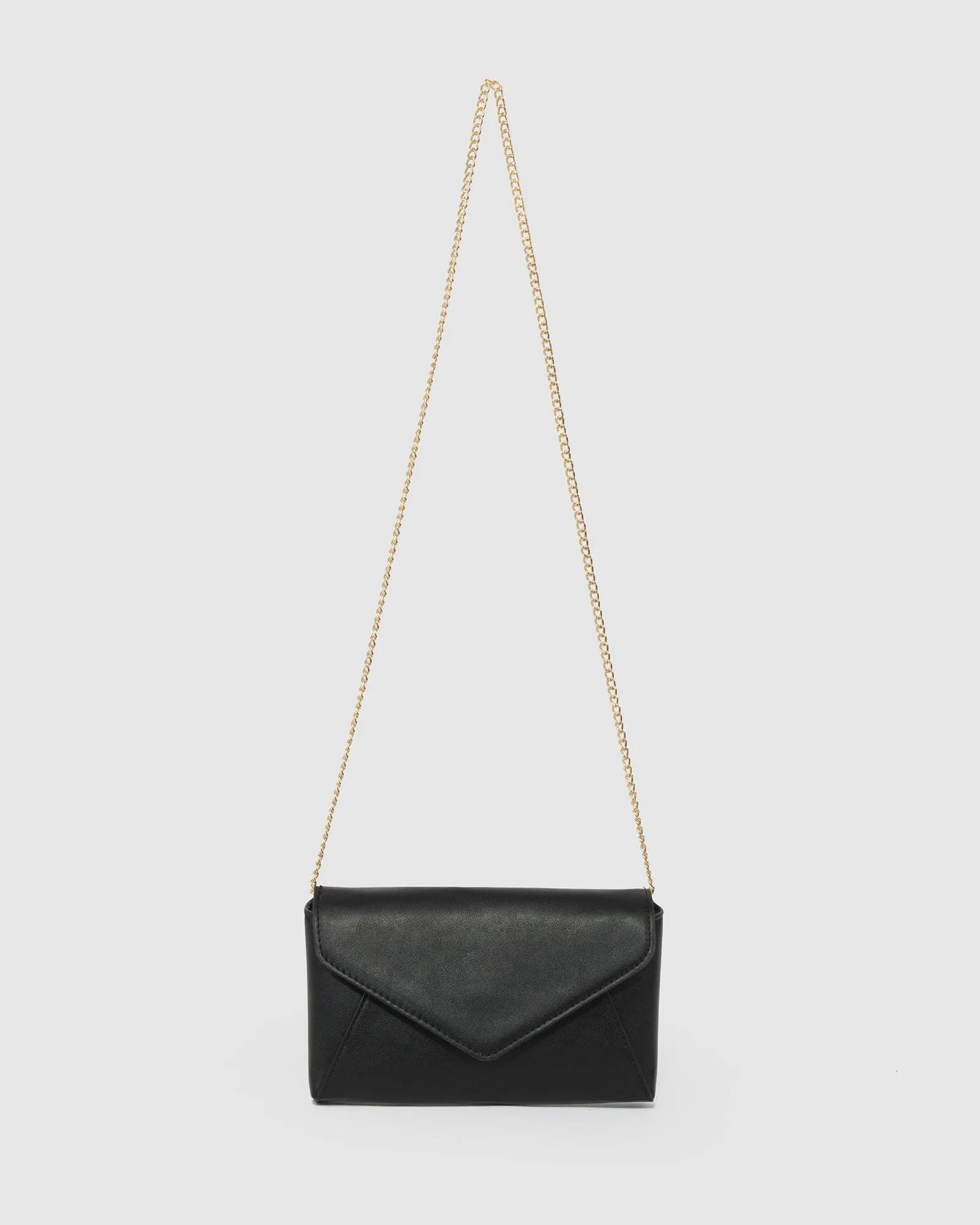 Black Matilde Envelope Clutch Bag