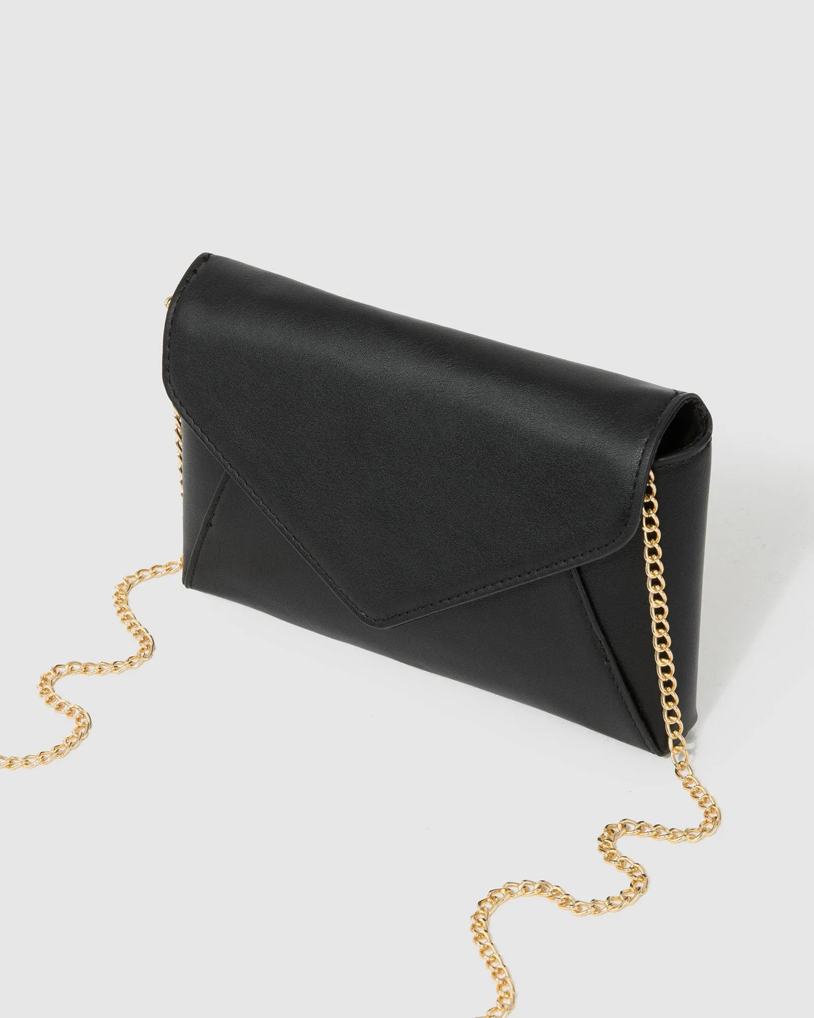 Black Matilde Envelope Clutch Bag