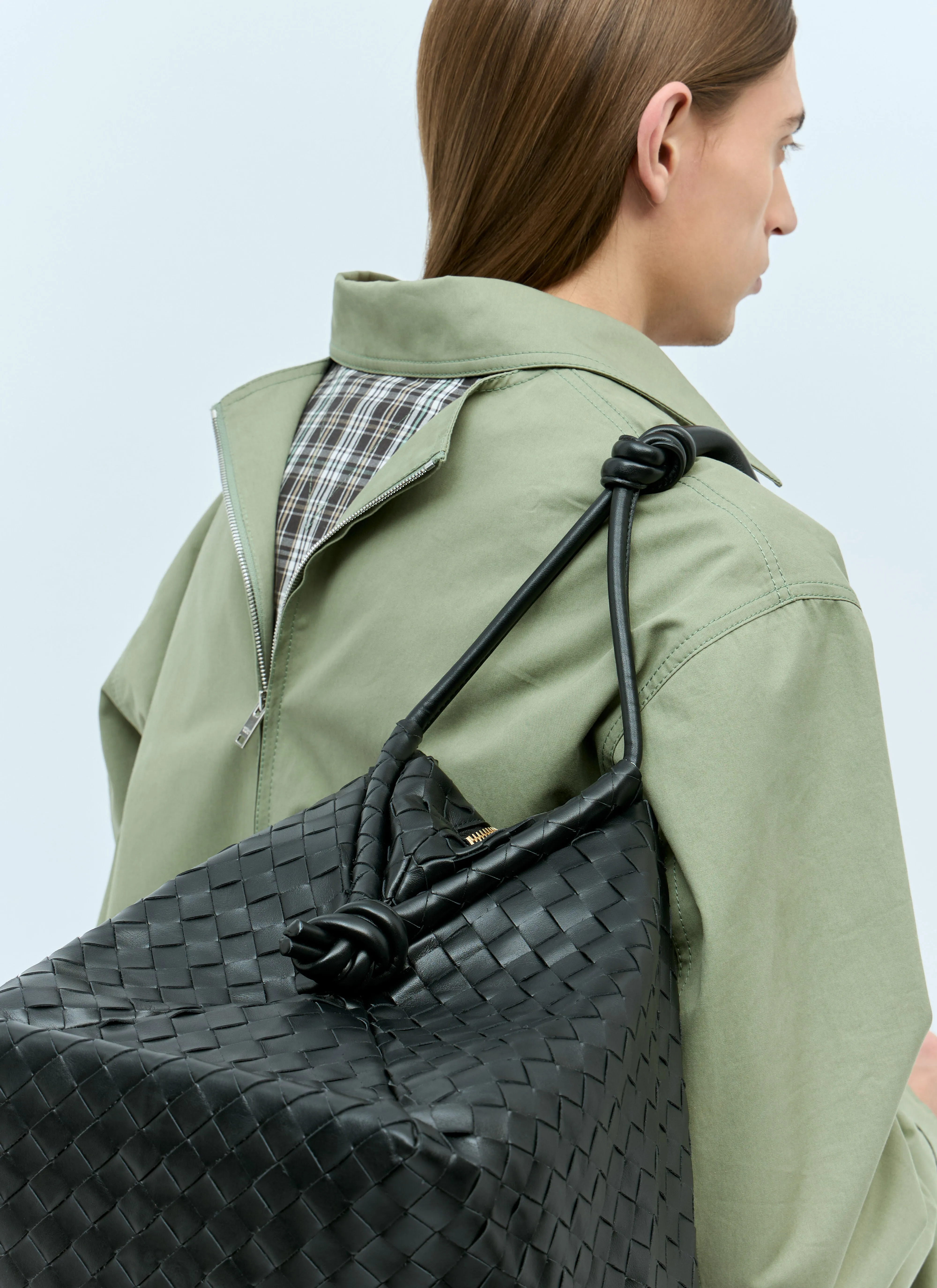 Bottega Veneta Men Large Loop Weekender Bag
