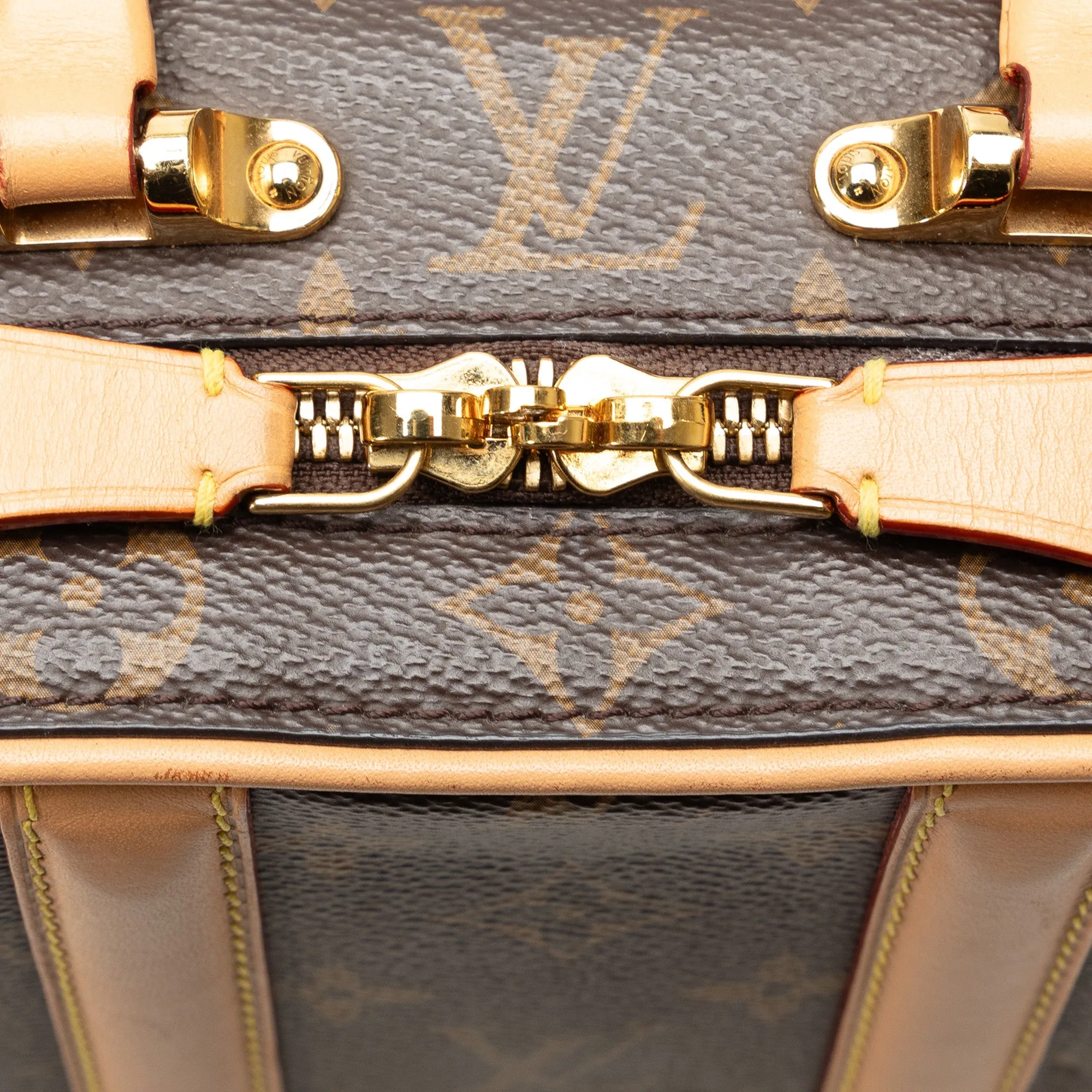 Brown Louis Vuitton Monogram Valisette BB Satchel