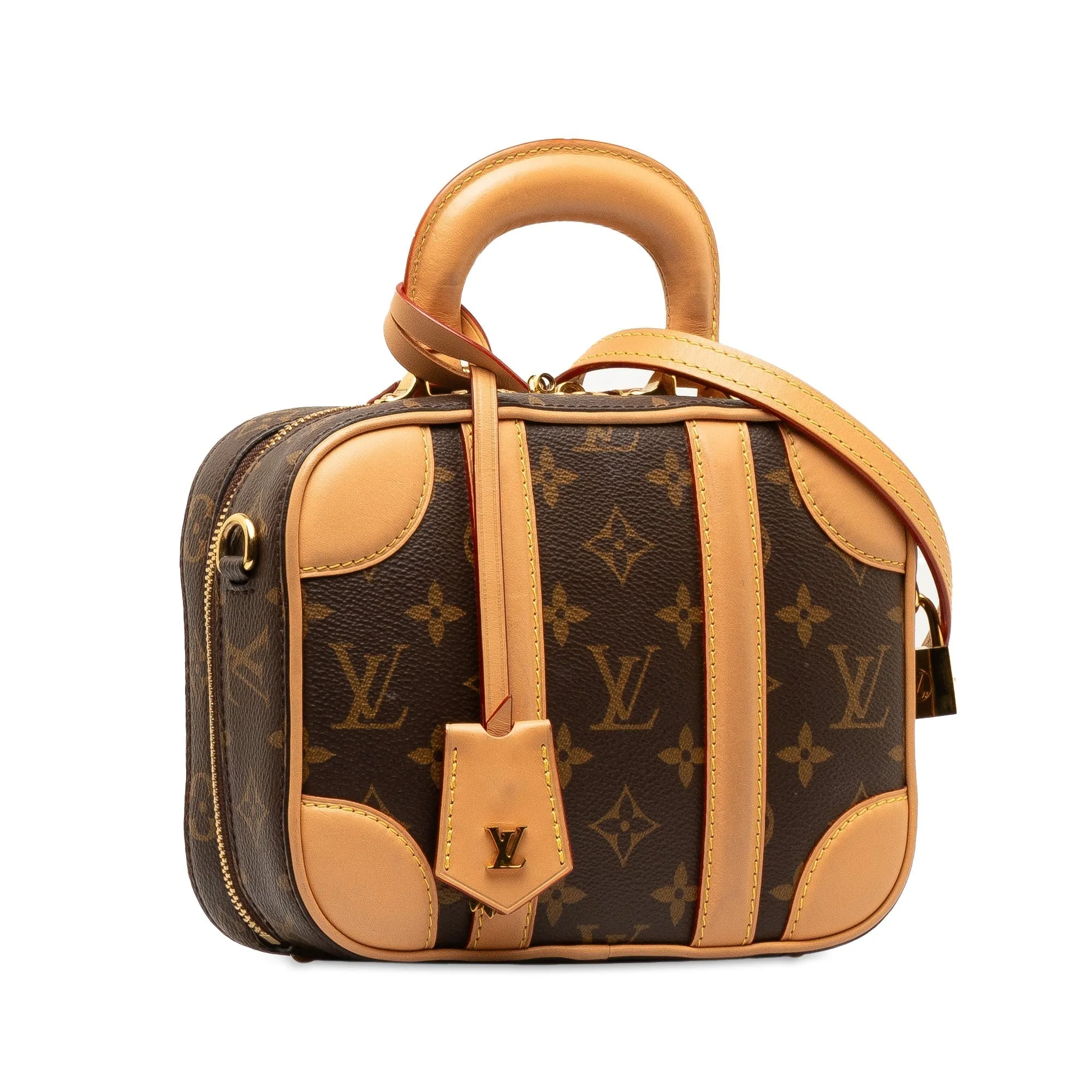 Brown Louis Vuitton Monogram Valisette BB Satchel