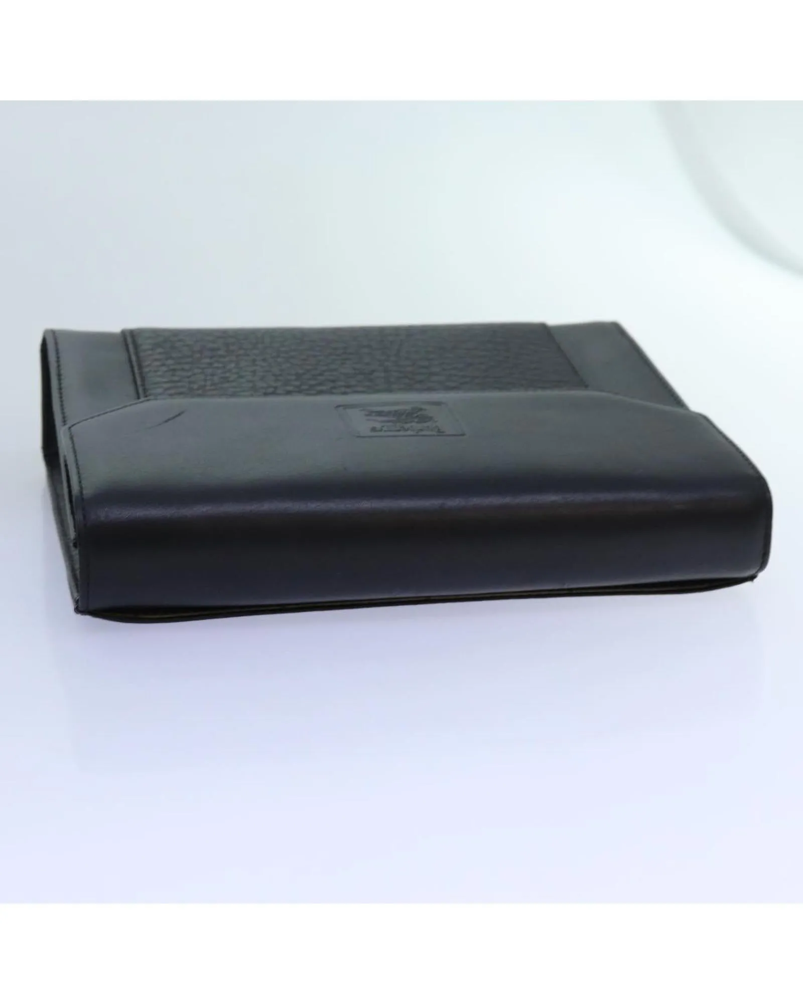 Burberry Leather Envelope Clutch Black