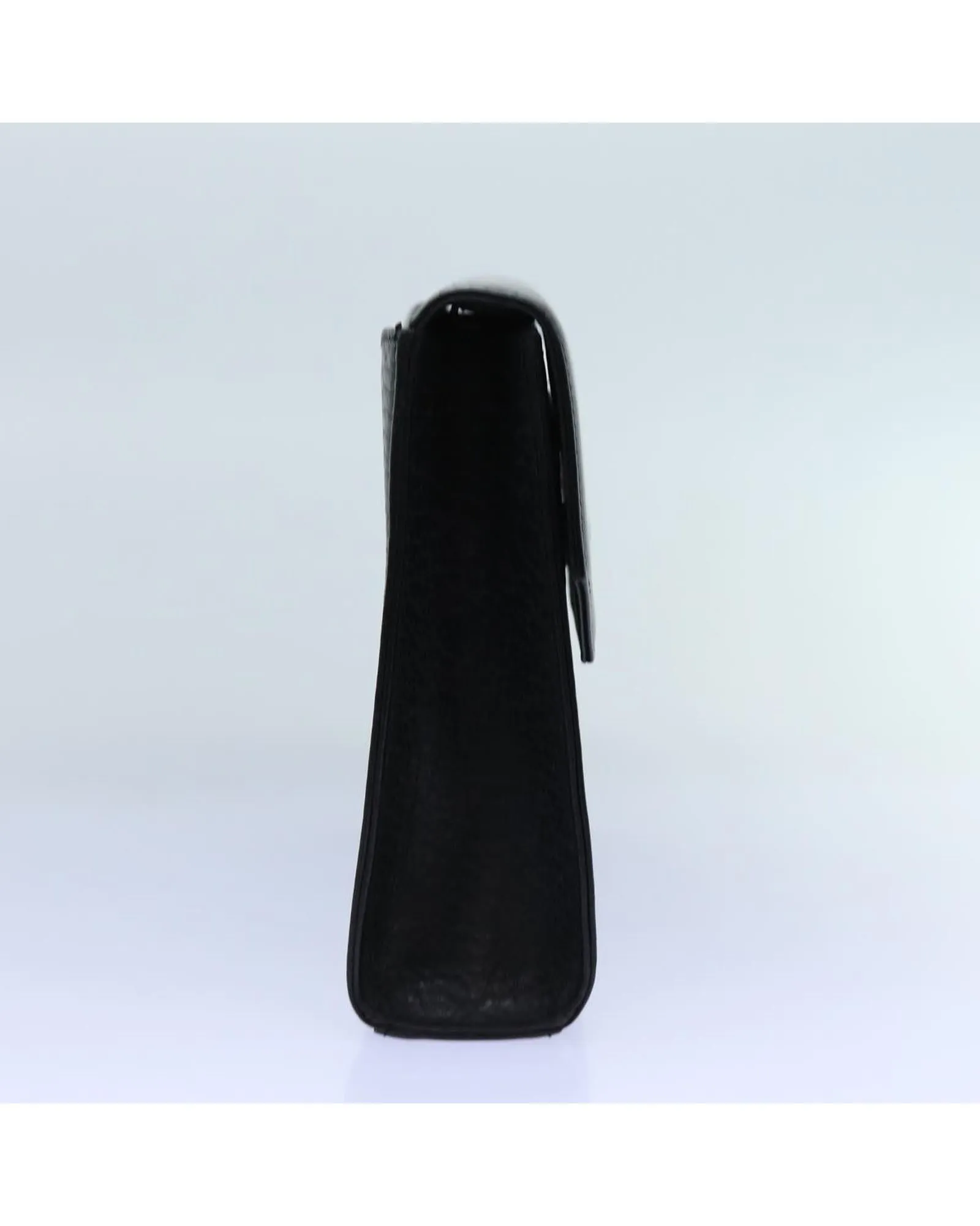 Burberry Leather Envelope Clutch Black