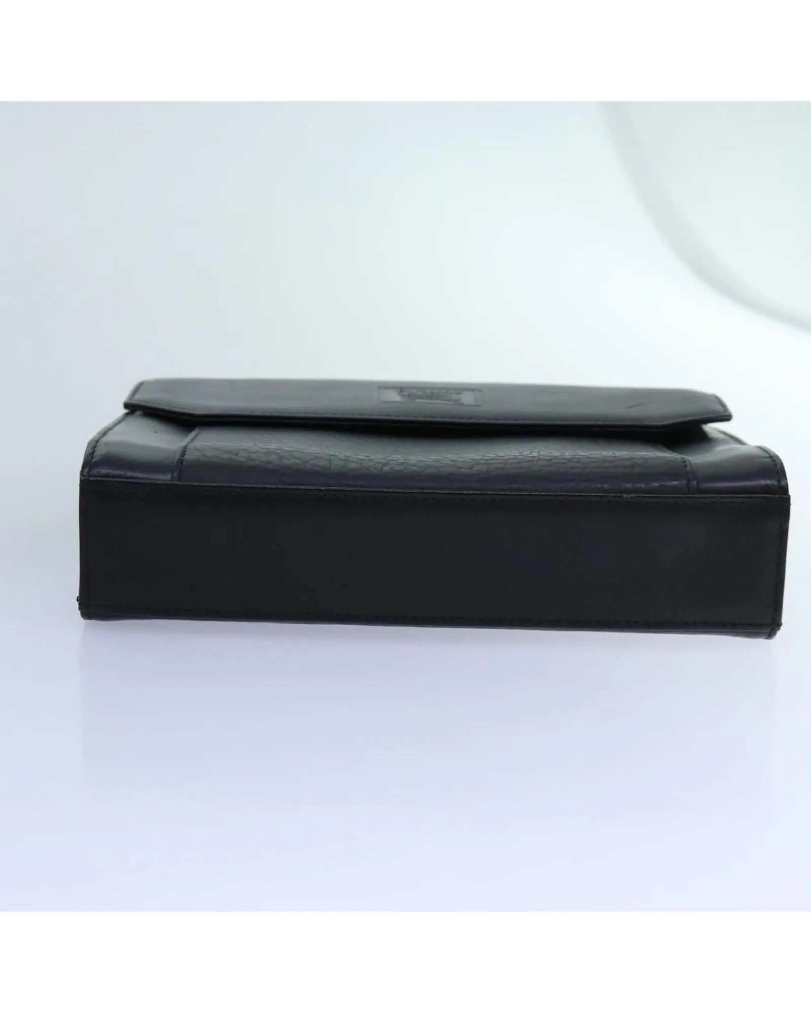 Burberry Leather Envelope Clutch Black