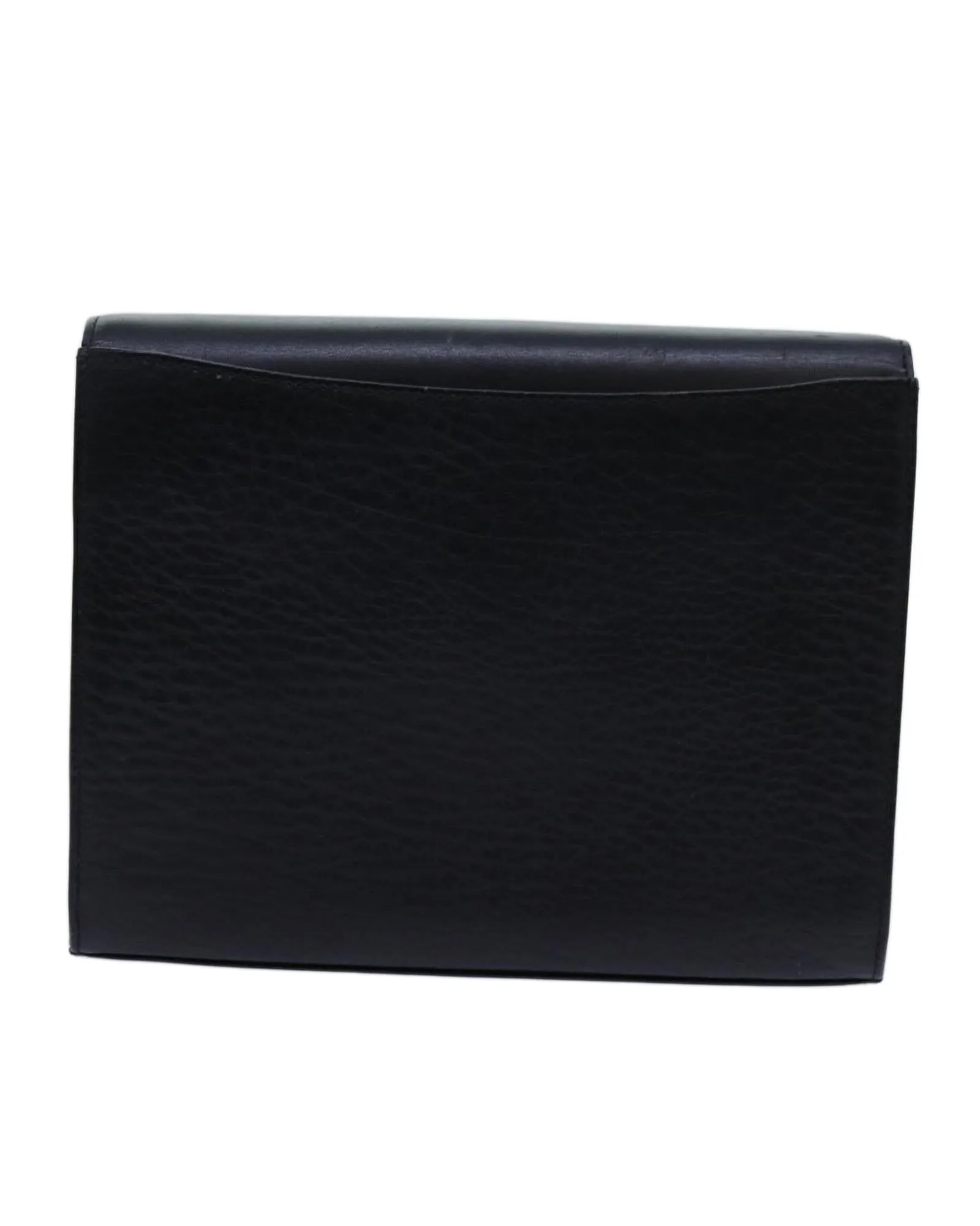 Burberry Leather Envelope Clutch Black