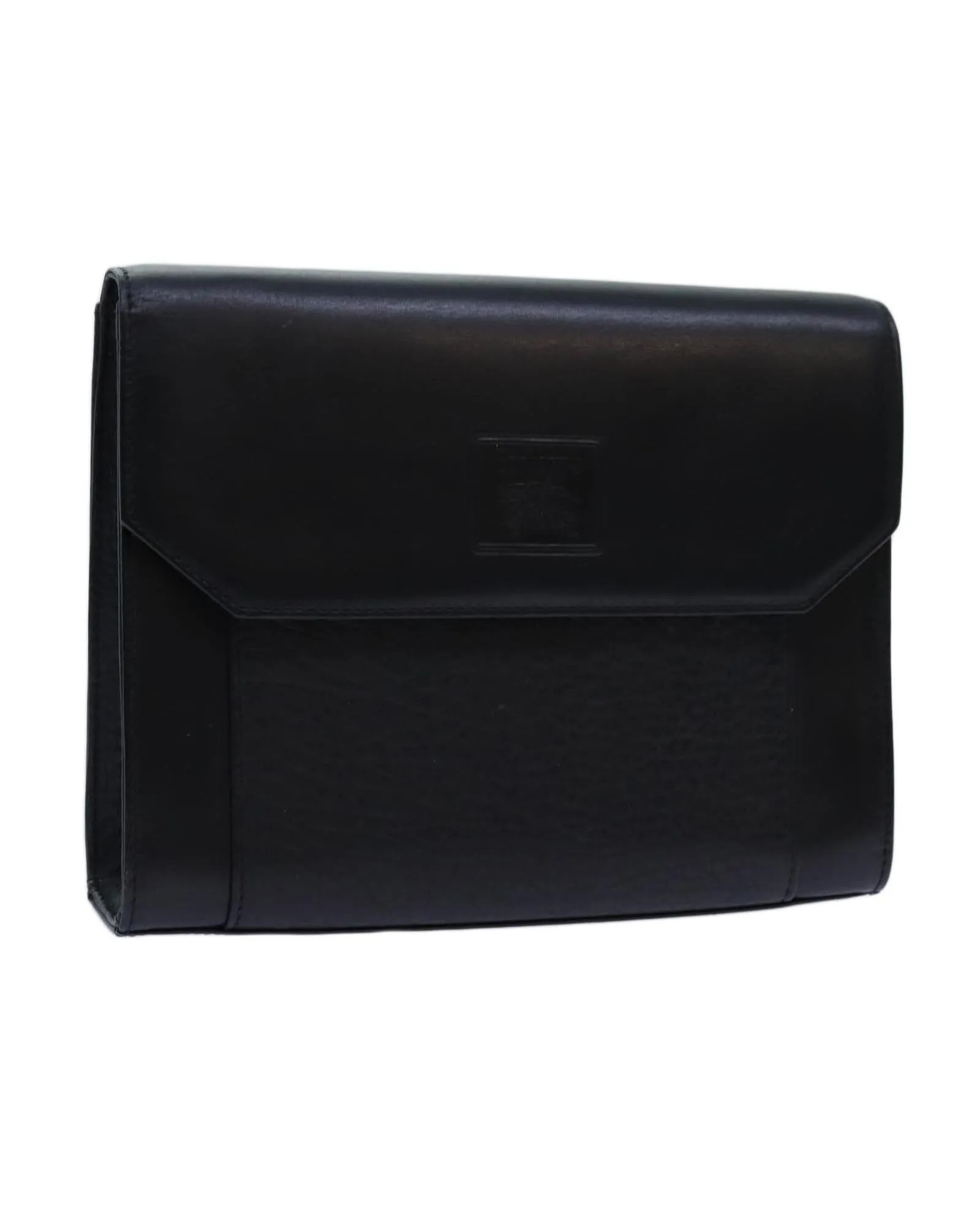 Burberry Leather Envelope Clutch Black