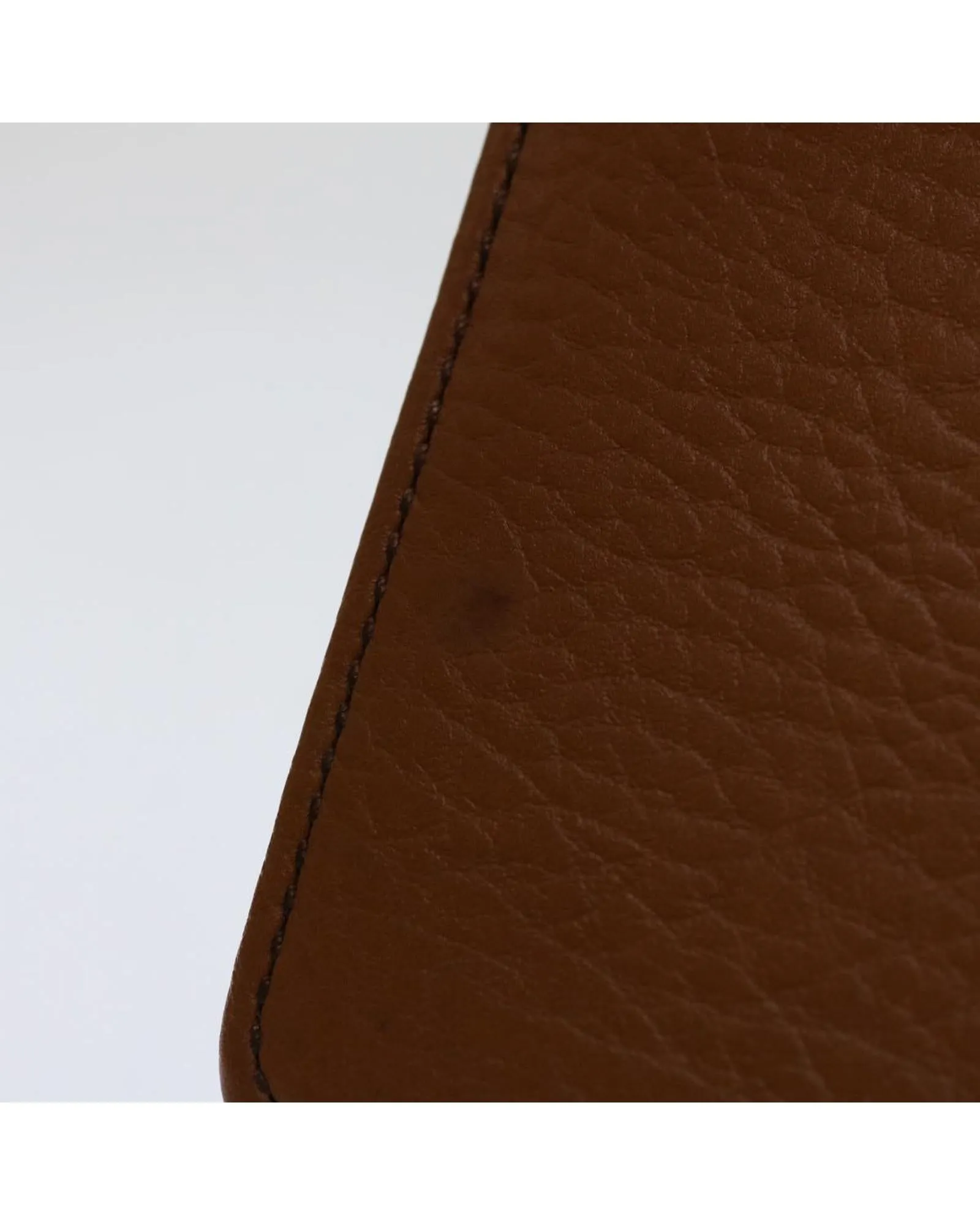 Burberry Leather Envelope Clutch Tan
