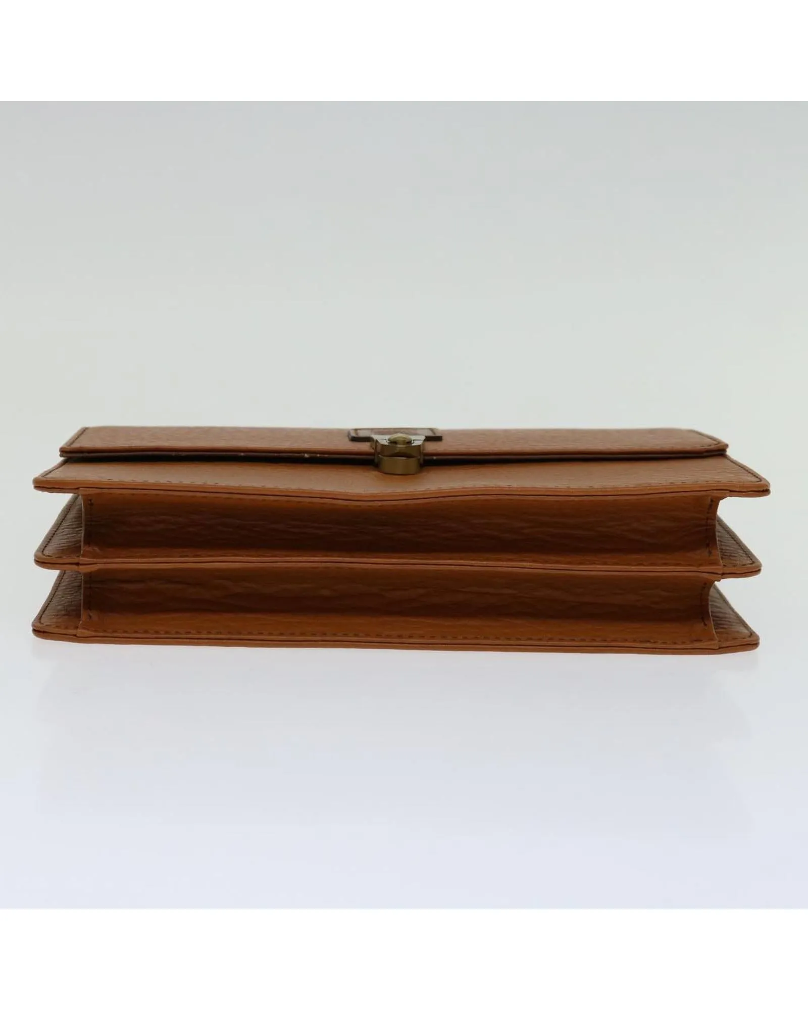 Burberry Leather Envelope Clutch Tan