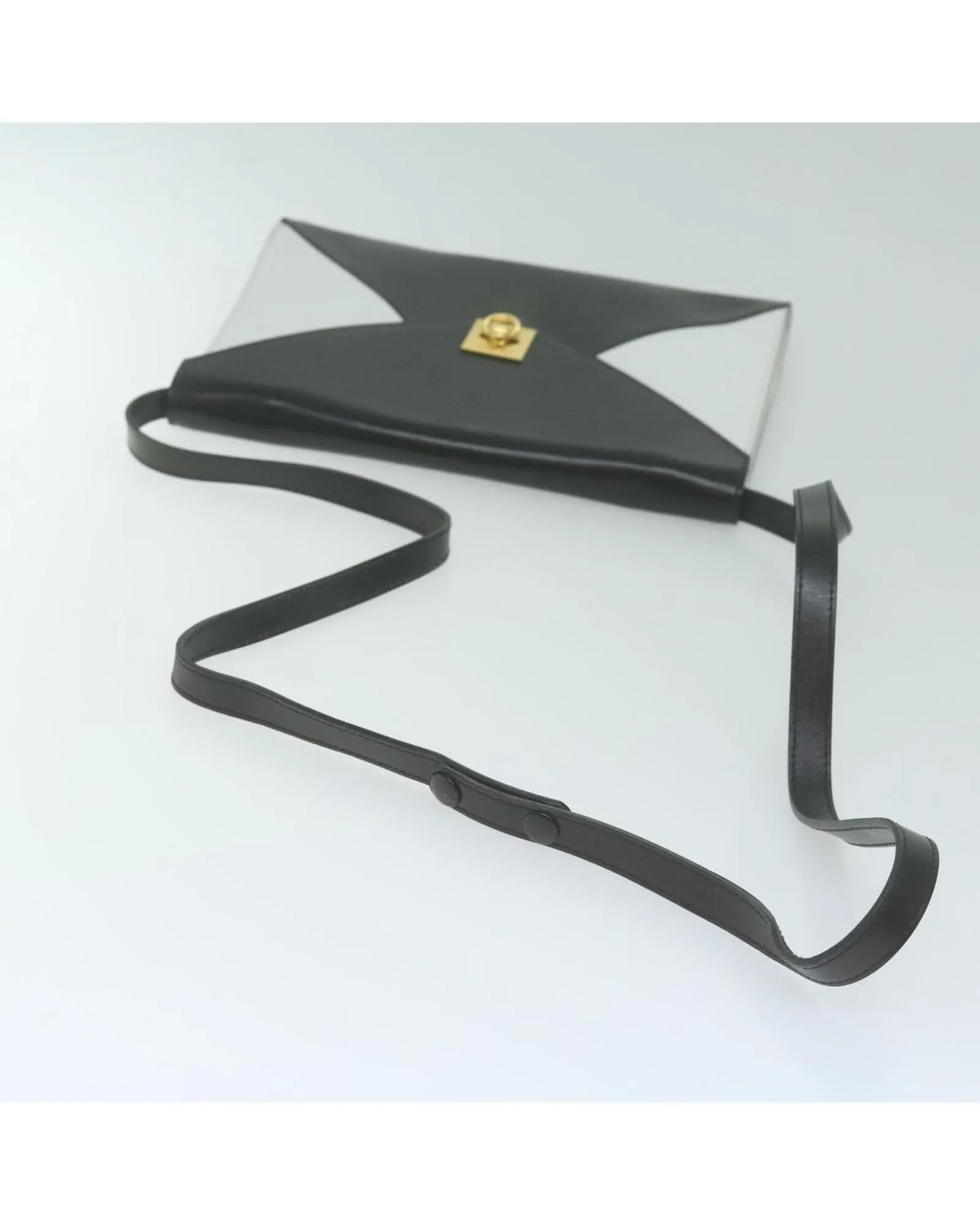 CELINE Vintage Black and White Envelope Clutch Bag