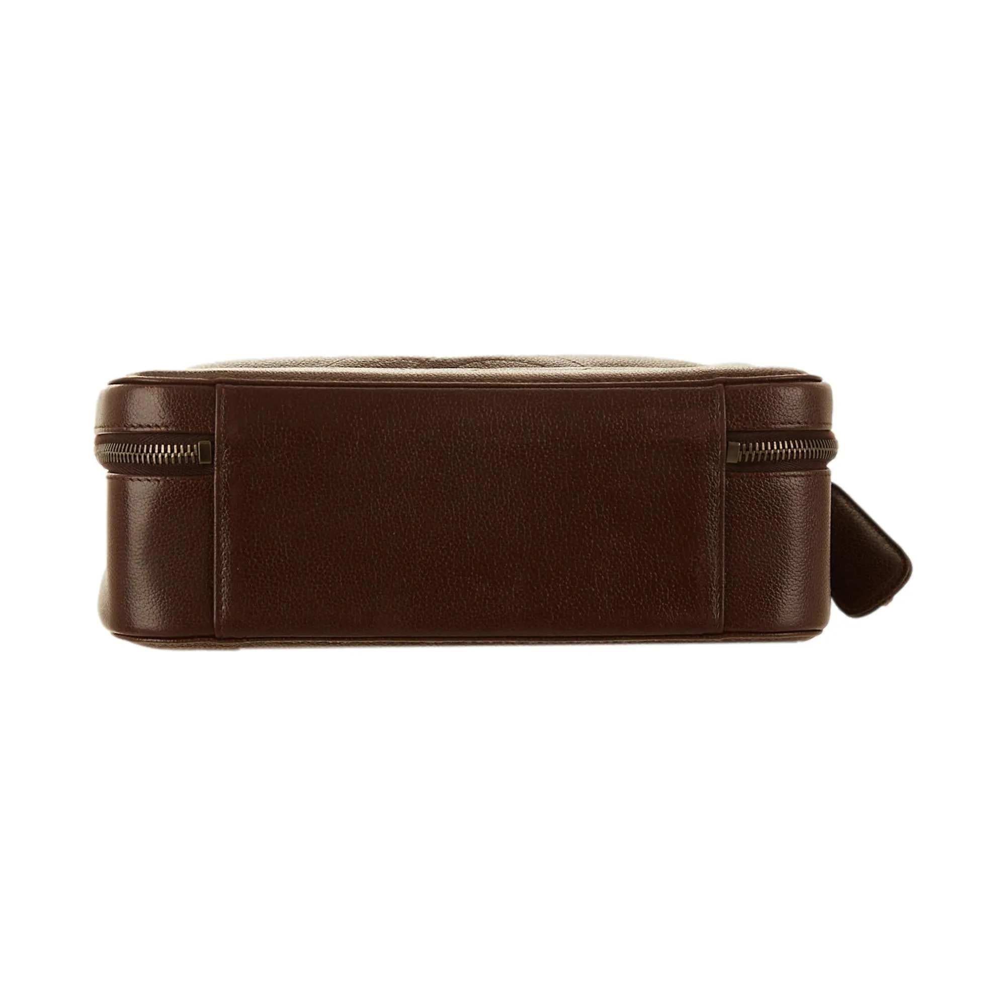 Chanel Brown Logo Top Handle Bag