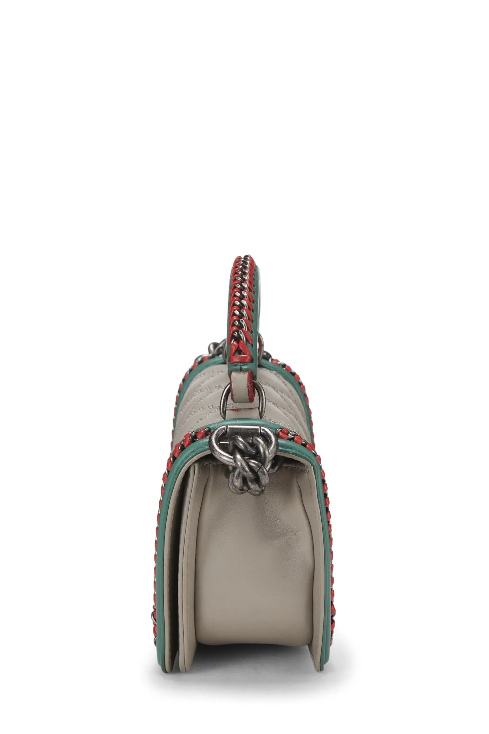 Chanel,  Paris-Salzburg Multicolor Braided Around Top Handle Boy Bag Small, Multi