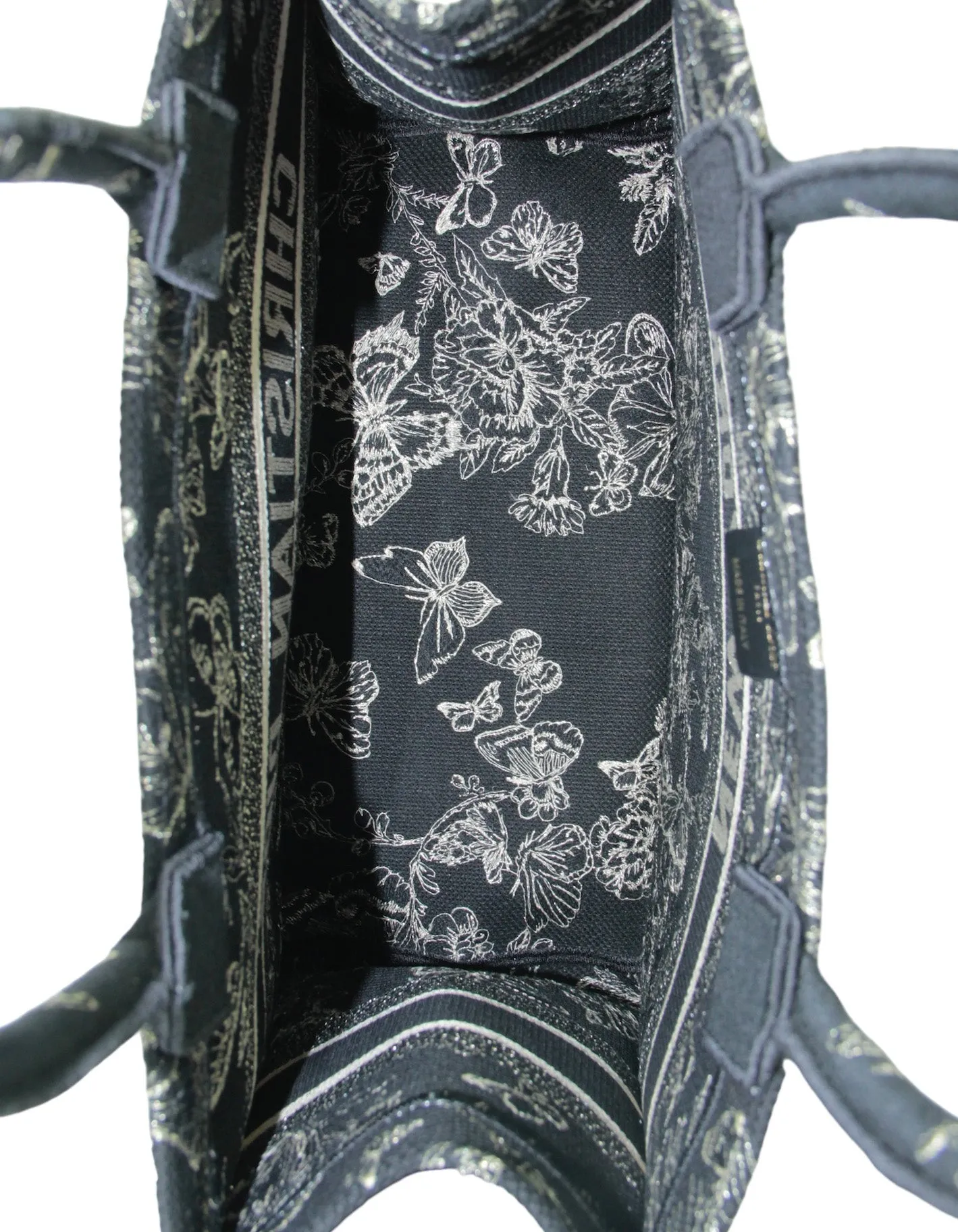 Christian Dior 2023 Black/Gold New York Medium Book Tote Bag