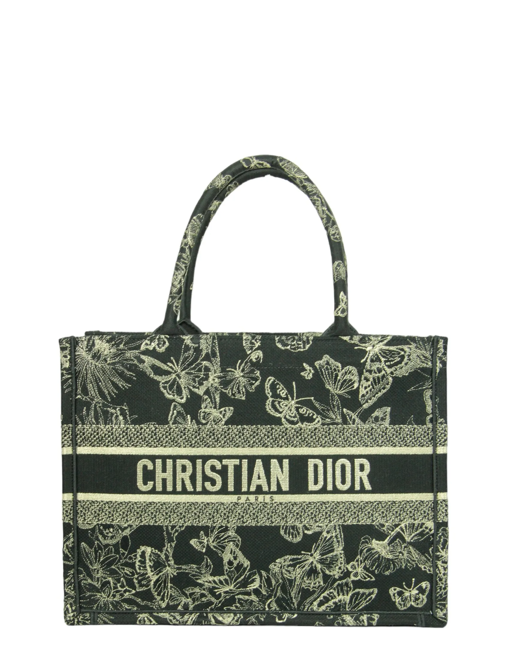 Christian Dior 2023 Black/Gold New York Medium Book Tote Bag