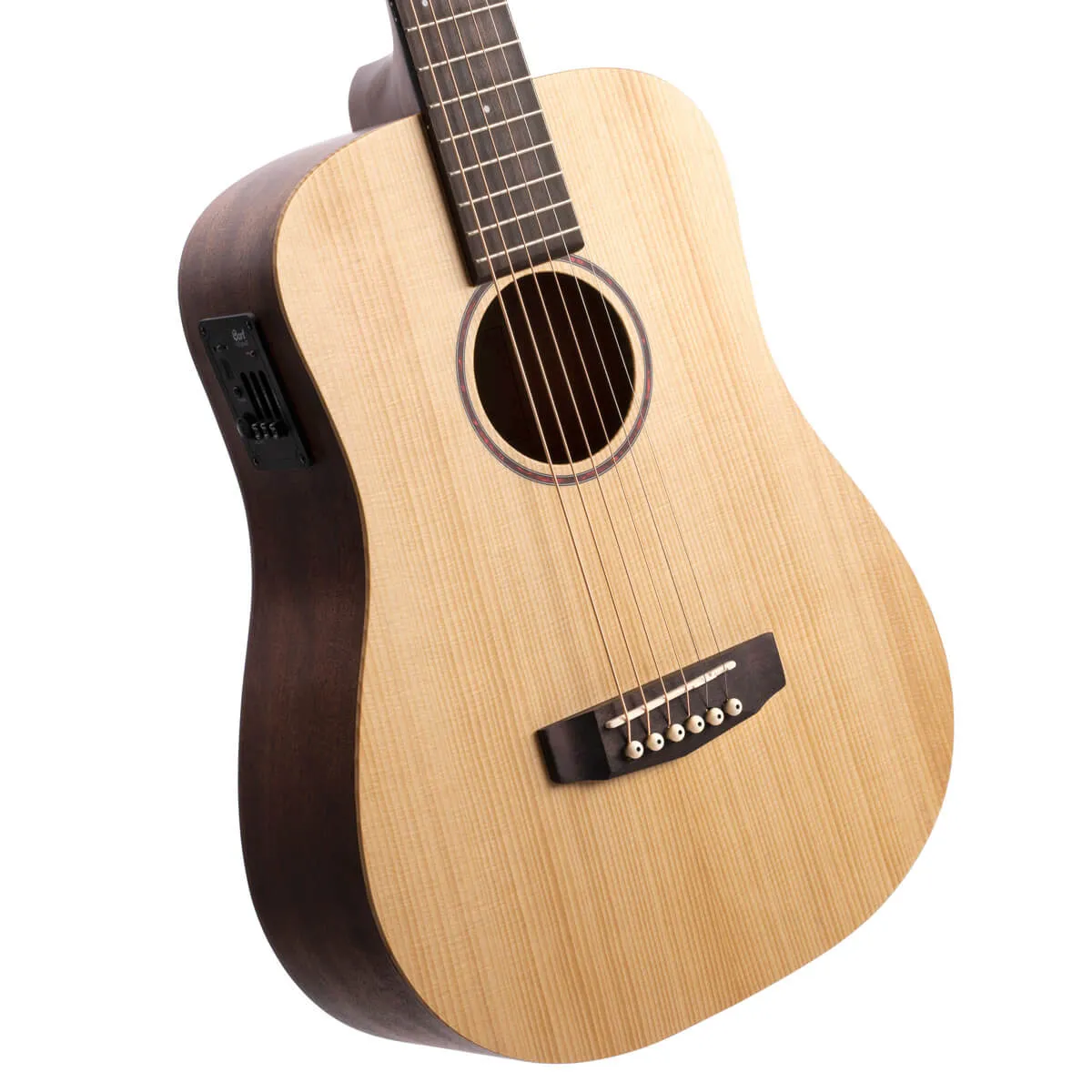 Cort Earth Mini E Adirondack Electro-Acoustic Travel Guitar Open Pore