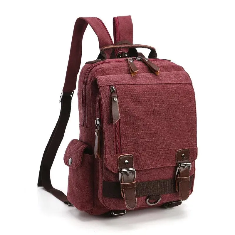 Daypack Cool Backpacks MWCBSF03 Canvas Travel Multifunctional Shoulder Bag