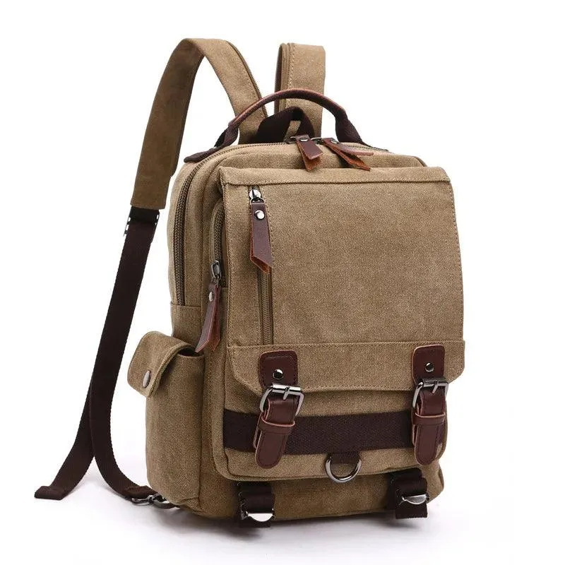 Daypack Cool Backpacks MWCBSF03 Canvas Travel Multifunctional Shoulder Bag