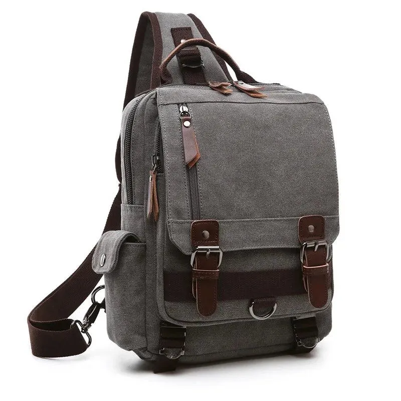 Daypack Cool Backpacks MWCBSF03 Canvas Travel Multifunctional Shoulder Bag
