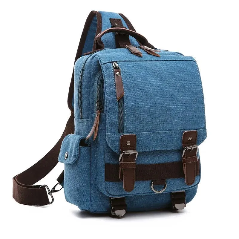 Daypack Cool Backpacks MWCBSF03 Canvas Travel Multifunctional Shoulder Bag