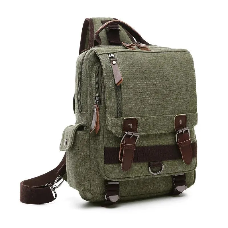 Daypack Cool Backpacks MWCBSF03 Canvas Travel Multifunctional Shoulder Bag