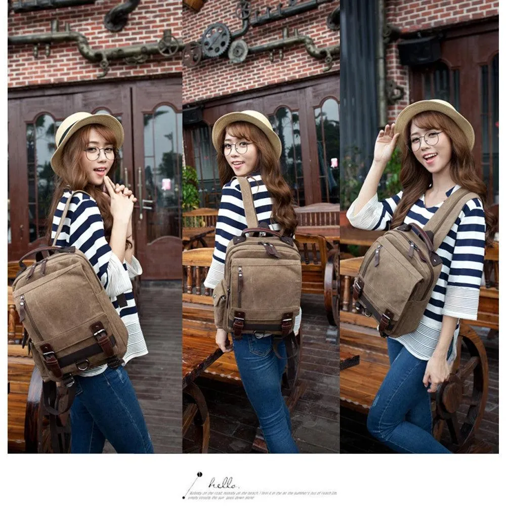 Daypack Cool Backpacks MWCBSF03 Canvas Travel Multifunctional Shoulder Bag