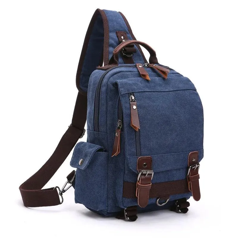 Daypack Cool Backpacks MWCBSF03 Canvas Travel Multifunctional Shoulder Bag