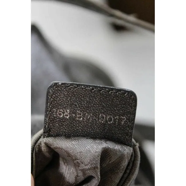 Dior Grey/Silver Quilted Leather Cannage Bucket Satchel