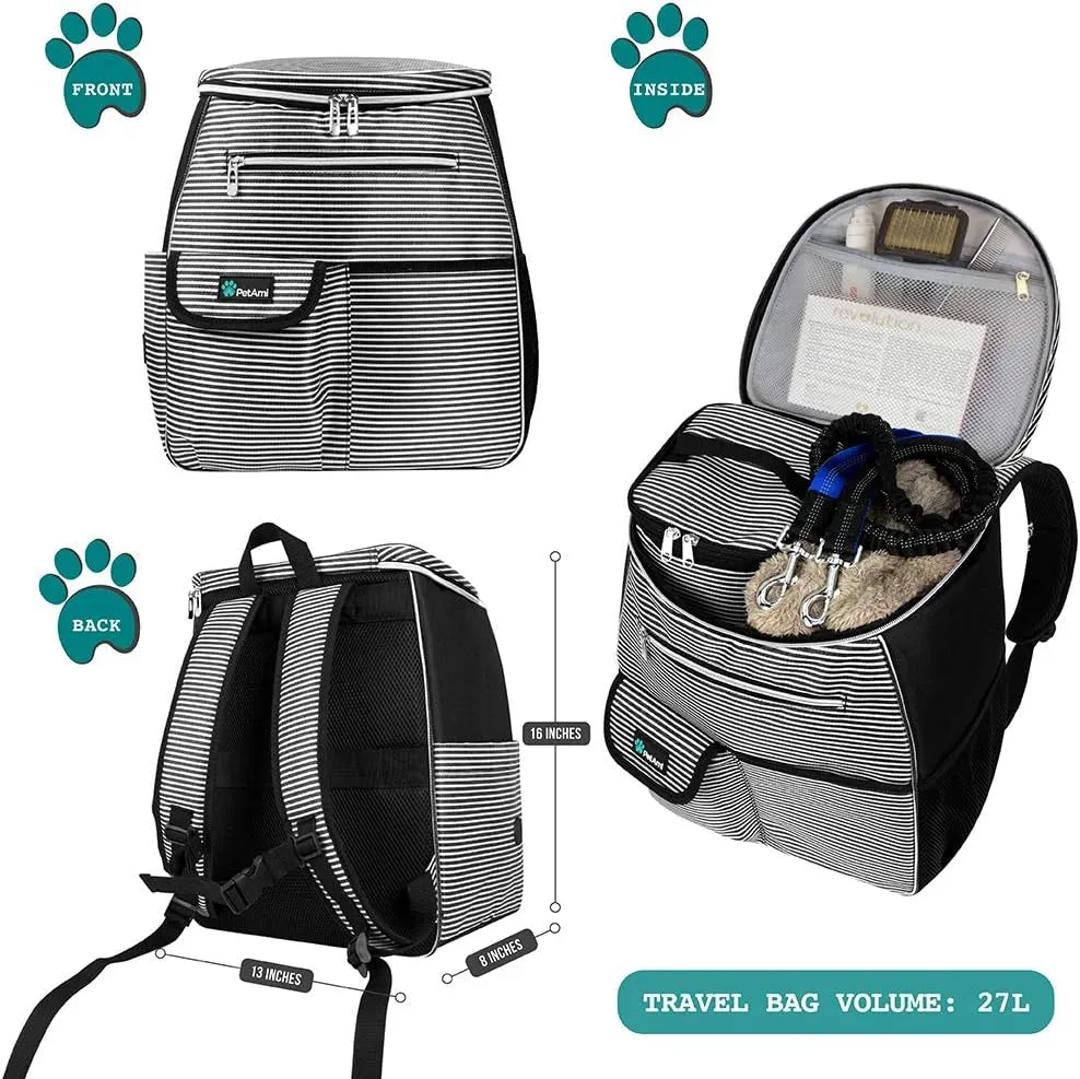 Dog Travel Backpack – Airline-Approved, Organized, Durable & Comfortable