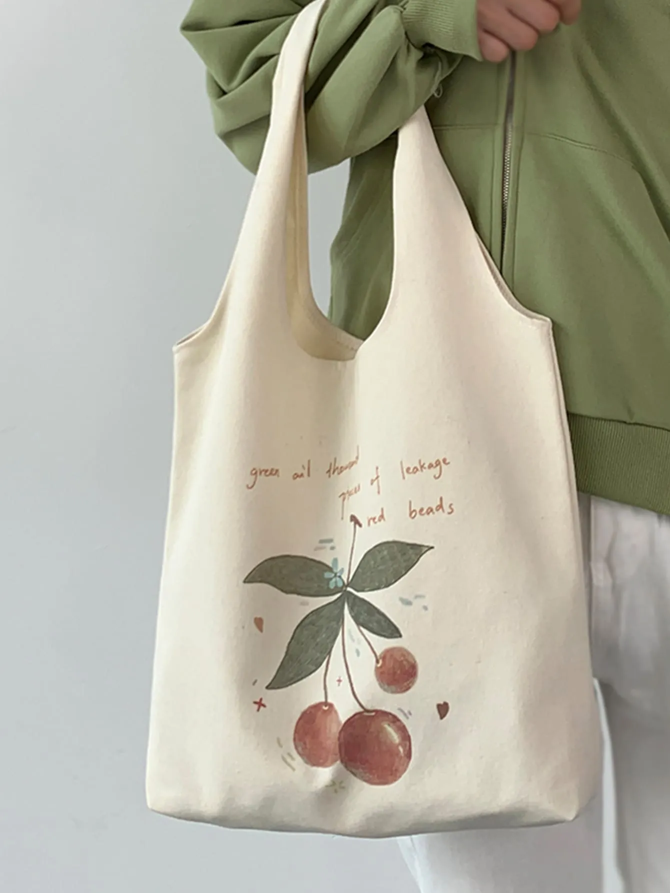 Fruit Graphic Shopper Bag