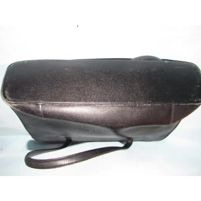 Gucci Vintage Pursesdesigner Purses Black Matte Leather Satchel