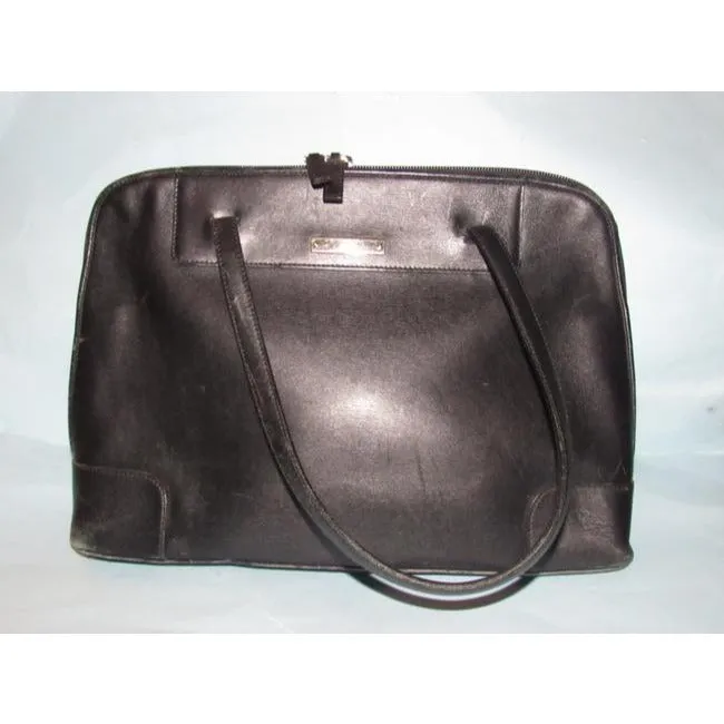 Gucci Vintage Pursesdesigner Purses Black Matte Leather Satchel
