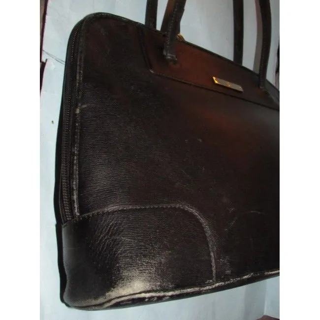 Gucci Vintage Pursesdesigner Purses Black Matte Leather Satchel