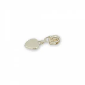 Heart Padlock #5 Zipper Pulls Gold