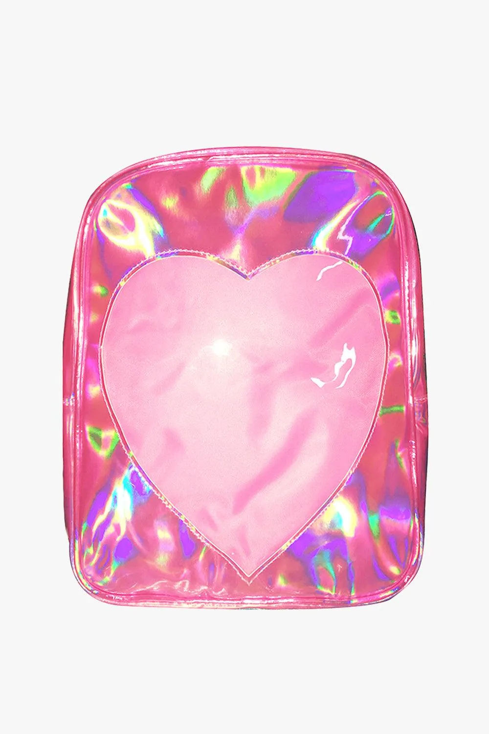 Holographic Heart Harajuku Backpack