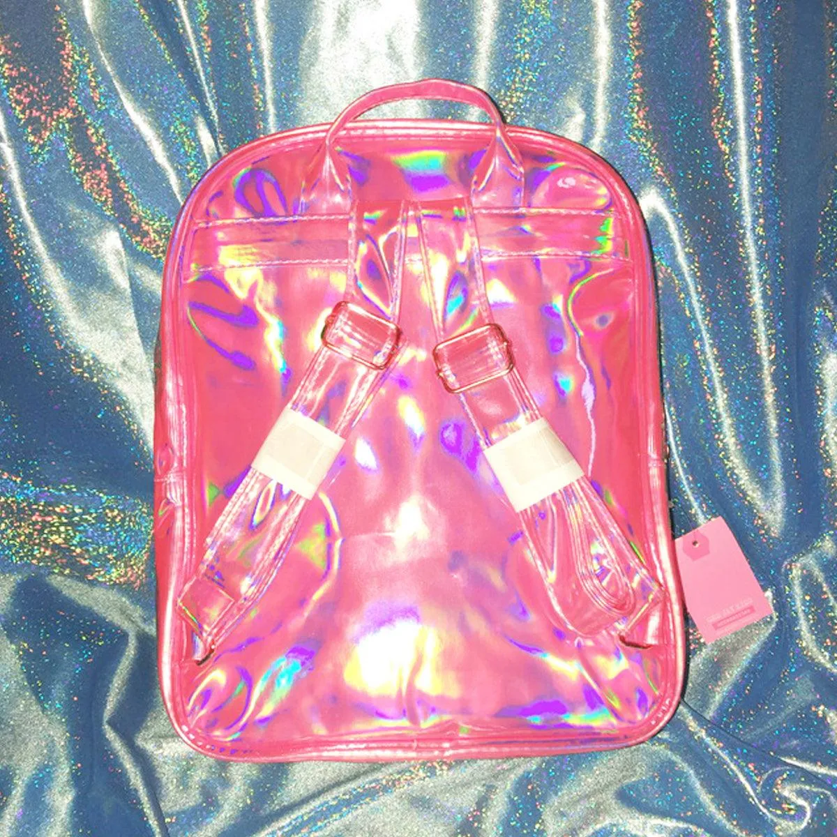 Holographic Heart Harajuku Backpack