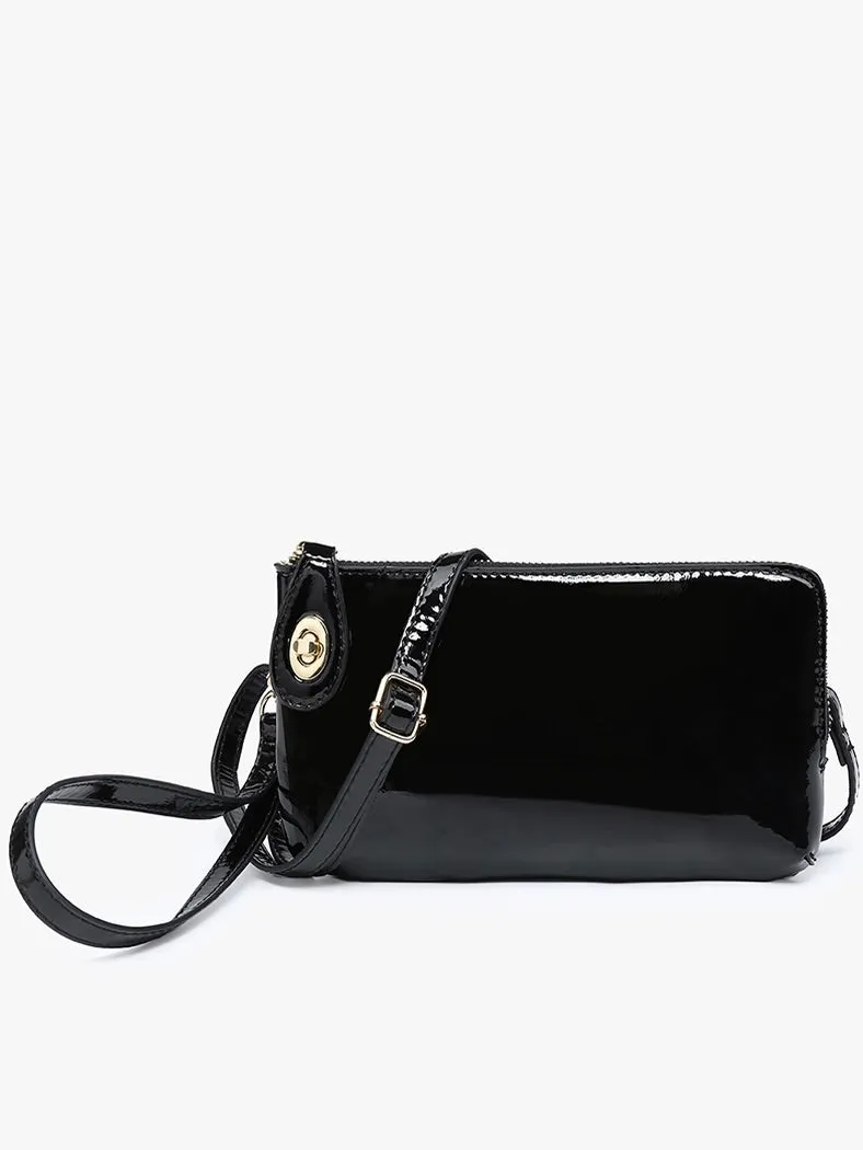 Kendall Gloss Crossbody Wristlet