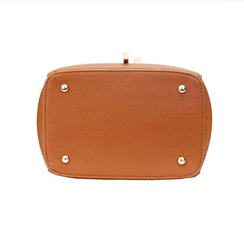 KKXIU Multipocket Fashion PU Leather Backpack Purse for Women Girls Ladies Shoulder Travel Daypacks Bags (A-brown)