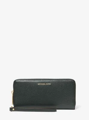 Leather Continental Wristlet