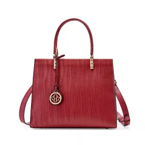 Leather Top Handle Satchel Purse