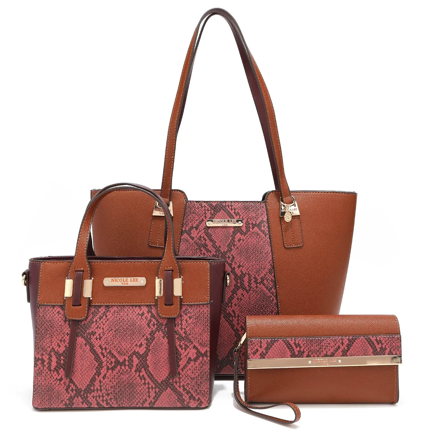 MALIA 3 PIECE SET (Tote, Crossbody, Clutch)