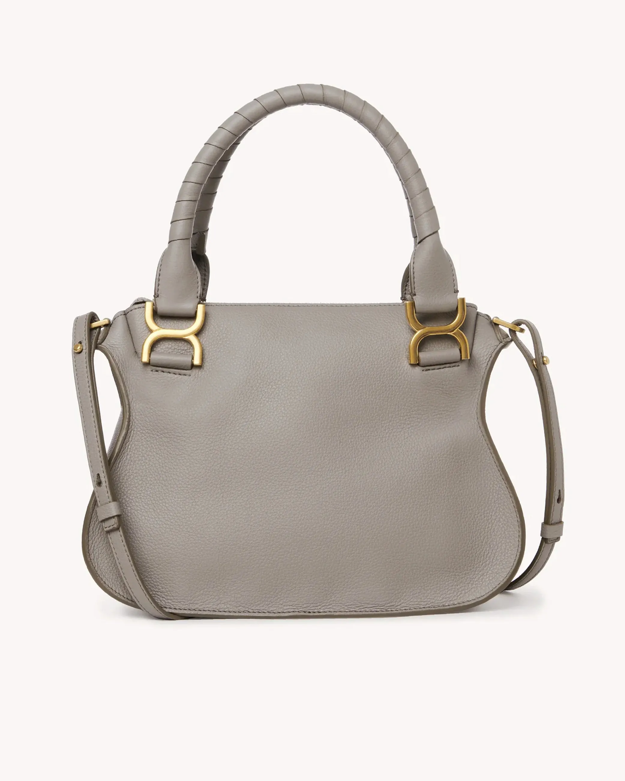 Marcie Small Double Carry Satchel in Cashmere Grey