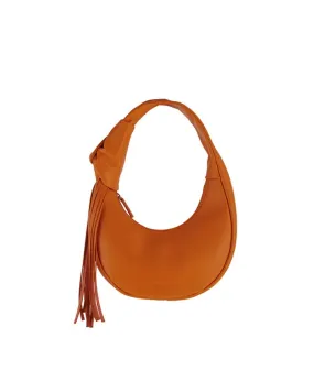 Mini Knot Tassel Bag in Orange
